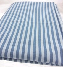 198x43" 5.5 Yds 2-Tone Blue Striped Cotton Fabric