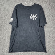 Made in the USA Graphic T-Shirt Mens Large Black Betsy Ross Flag Eagle Crest