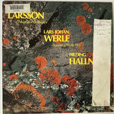 LARS-ERIK LARSSON 'MUSIC FOR ORCHESTRA' BBC RECORD LIBRARY (PHONO SVECIA)