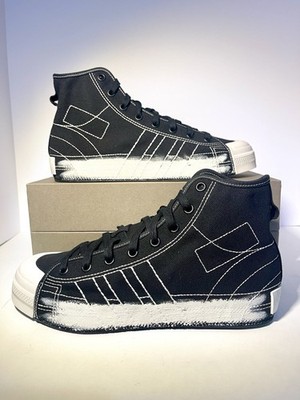 Adidas Y-3 Nizza High Top Black Talc Sneakers by Yohji Yamamoto Size 11 JQ2449