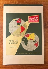 Vintage Coca Cola School Notepad Pure As Sunlight Ad 1920’s