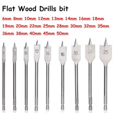 6-50 High Carbon Steel Hex Shank Flat Wood Drill Bit Spade Hole Saw Borer Boring