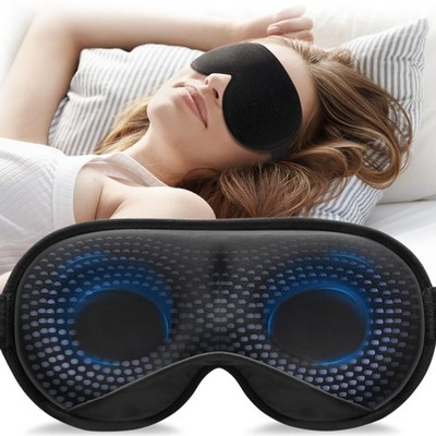 Umisleep Schlafmaske, Damen Herren 2026 3D gewichtete Augenmaske blockierende Lichter