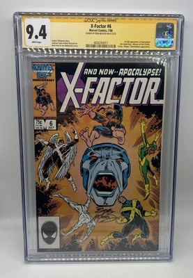 X-Factor #6 CGC 9.4 Signature Series Signed Bob McLeod White Pages