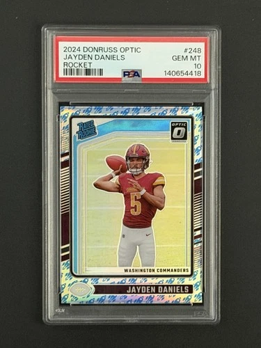 Jayden Daniels - 2024 Donruss Optic - Rocket - PSA 10 - #248