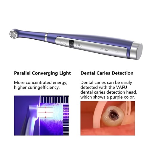 Luce polimerizzazione dentale lampada led cura 1 secondo 3200mw/cm² 3 modalità schermo OLED - Foto 15 di 34