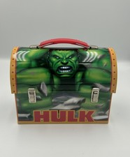 The Incredible Hulk 2003 Movie Lunch Box Small Tin Dome Lid Marvel Comics