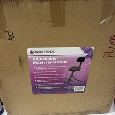 Adjustable Guitar Stool   Musician Chair Drum Throne with Backrest for Guitarist