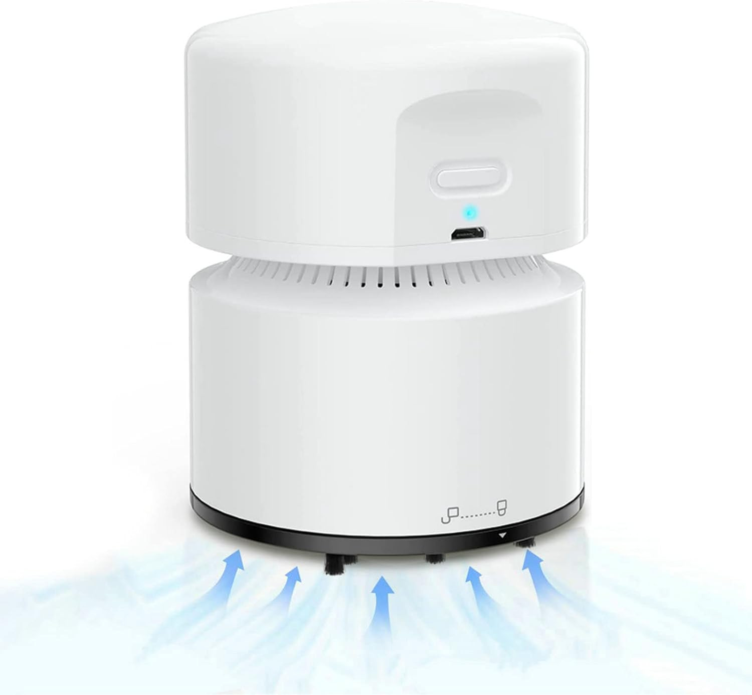 Aspirabriciole Da Tavolo, Mini Aspirapolvere Ricaricabile USB, 120 Minuti Di Aut