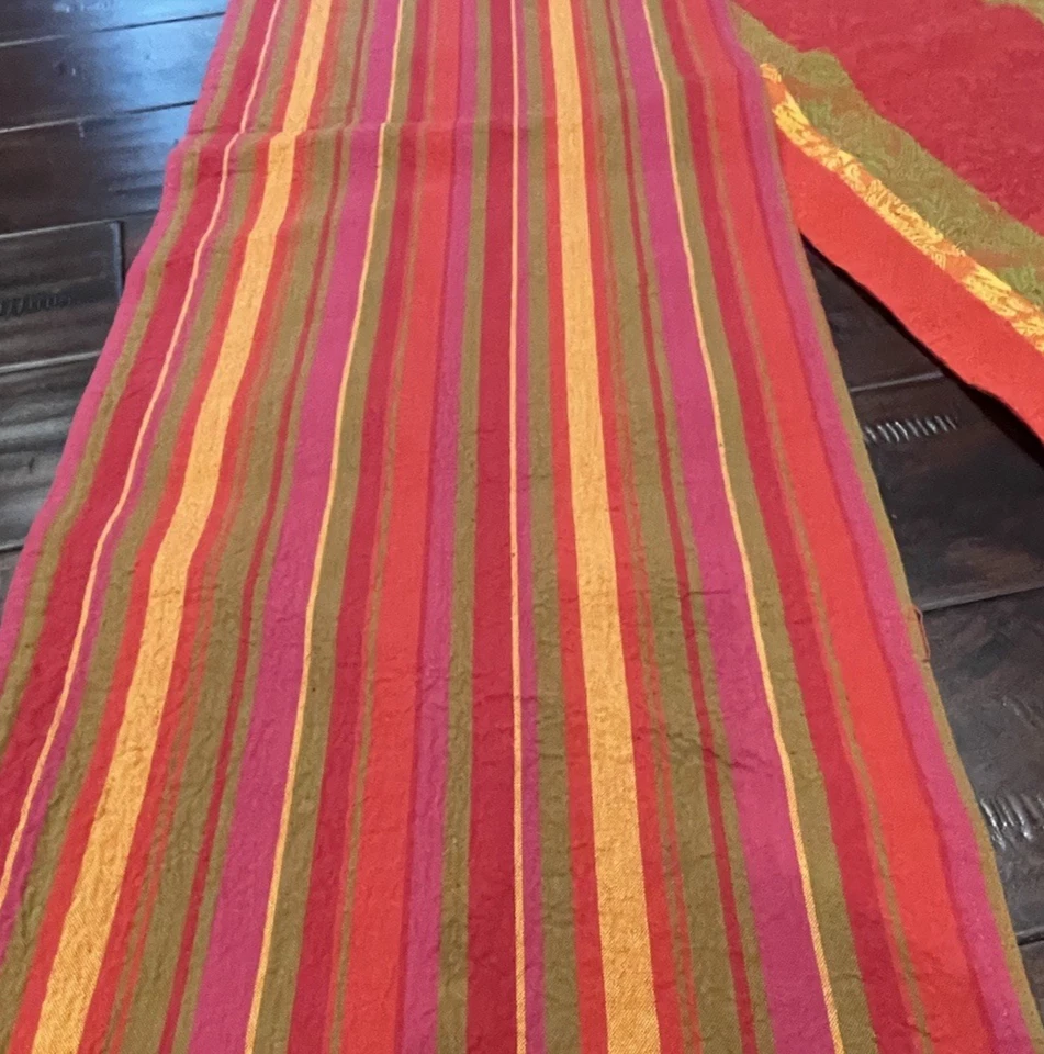 Pier 1 Imports Table Runner 14" x 108" LONG Double-sided Thanksgiving Cotton - Image 3 of 4