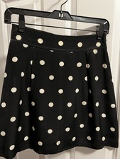 Marc By Marc Jacobs Women’s Black & White Polka Dot Mini Skirt. Size 0. NWOT.