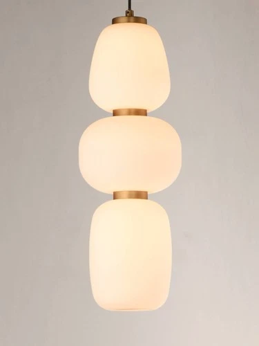 ET2 Soji 6" Wide Satin White Glass LED Mini Pendant Light - Picture 4 of 5