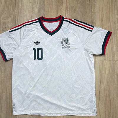 adidas Mexico National Team Goku #10 White Unisex 3XL Soccer Jersey