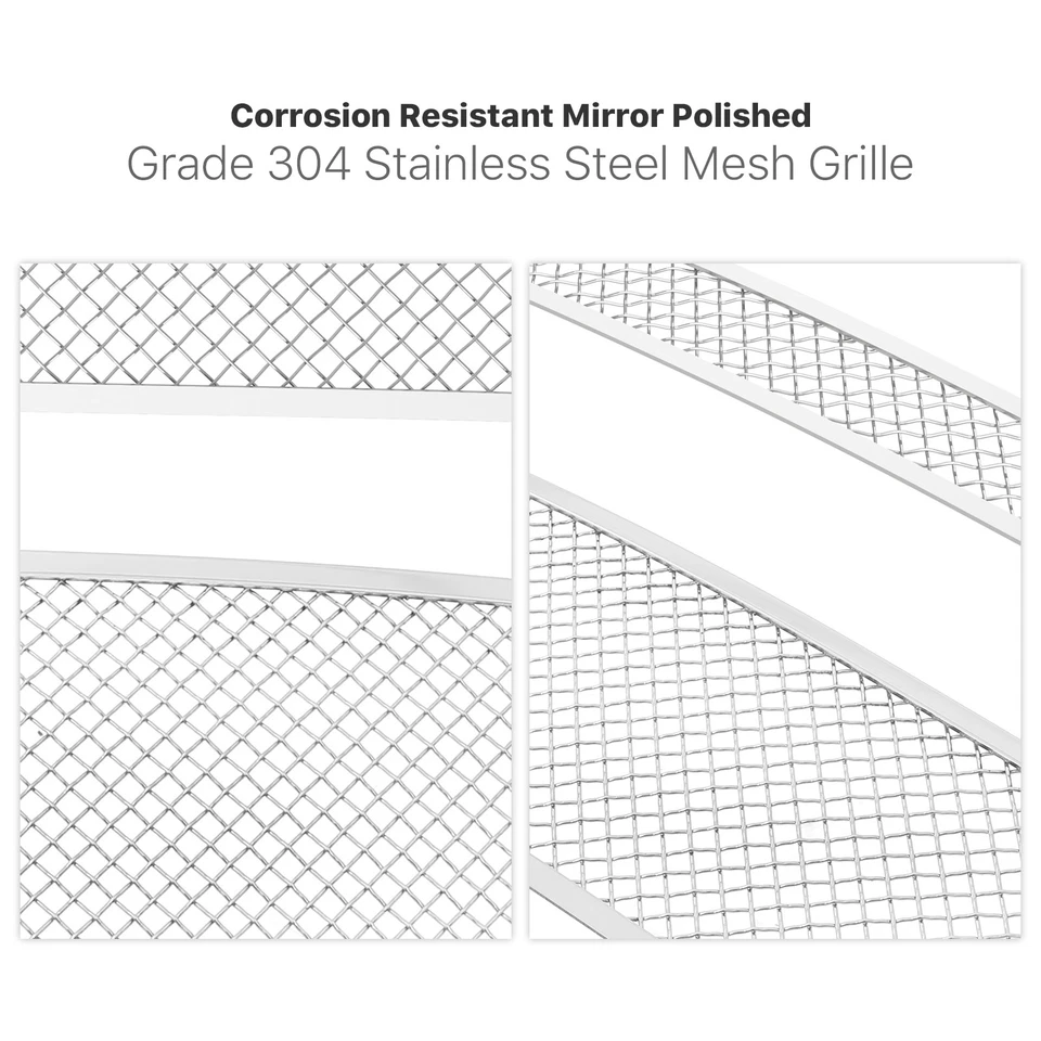 Combo de rejilla de malla cromada de acero inoxidable limitado para Chevy Impala/14-16 2006-2013 Foto 4 de 4