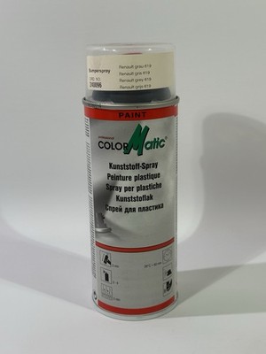 Colormatic Kunststoff Stoßstangen Spray Dunkelgrau 400ml 240096 Renault Grau 619