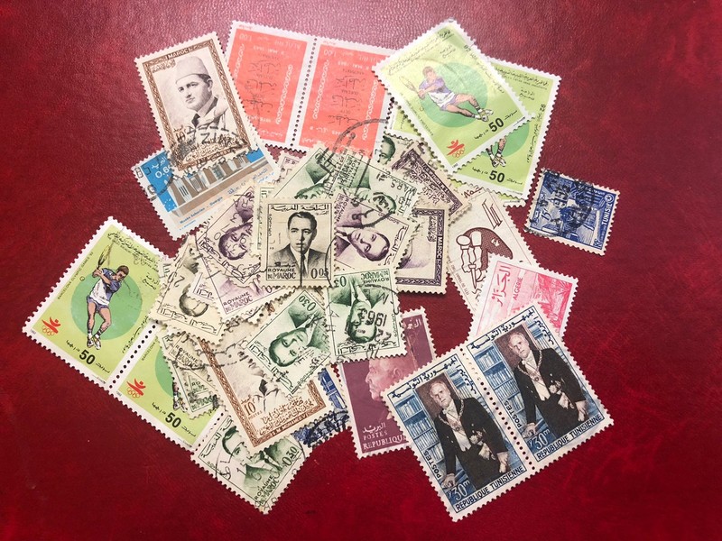 Tunisia , Algeria ,Morocco And Libya  45 Old Used Stamps