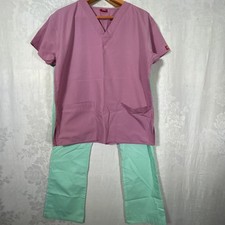 Dickies Scrubs Set Small Mint Pants Purple Top