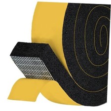 High Density Foam Tape Air 2 inch wide x 1 inch thick x 6.5ft x 1 rolls Black