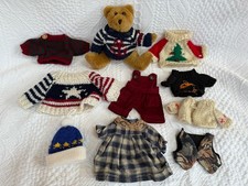 Boyds Bear With Clothing Lot