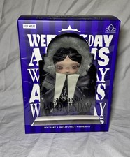 Pop Mart SKULLPANDA × Wednesday Adams Plush (Nevermore Academy Uniform Version)