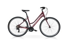 BICI IBRIDA SPEEDCROSS SEASON CROSS 28 Donna TY300 21V BORDEAUX