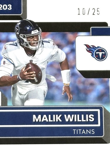 2022 Donruss Optic MALIK WILLIS Rookie NERO PANDORA PRIZM RC #/25 PSA 10 -POP 3 - Foto 4 di 6