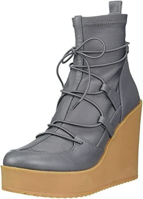 Steve Madden Women's Atomic Ankle Boot, Grey Multi, 7.5