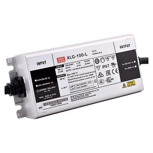 Driver LED Mean Well XLG 100W courant ajustable 700-1050mA pour gradation