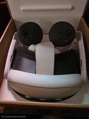 Meta Quest 3 Standalone VR Headset 512GB White Black Plastic Fabric