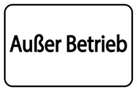 Blechschild 20X30 Cm AußEr Betrieb WeißEs Deko Geschenk Schild