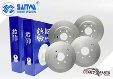 FRONT & REAR BRAKE ROTOR SET GEOMET COATED FOR FRONTIER XTERRA EQUATOR 2005-2025