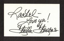 Stella Stevens American Actress Original Signed Autograph 3x5 Index Card