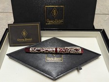Conway Stewart Ster Silver Chatsworth Burgundy Fountain Pen Henry Simpole 19/25