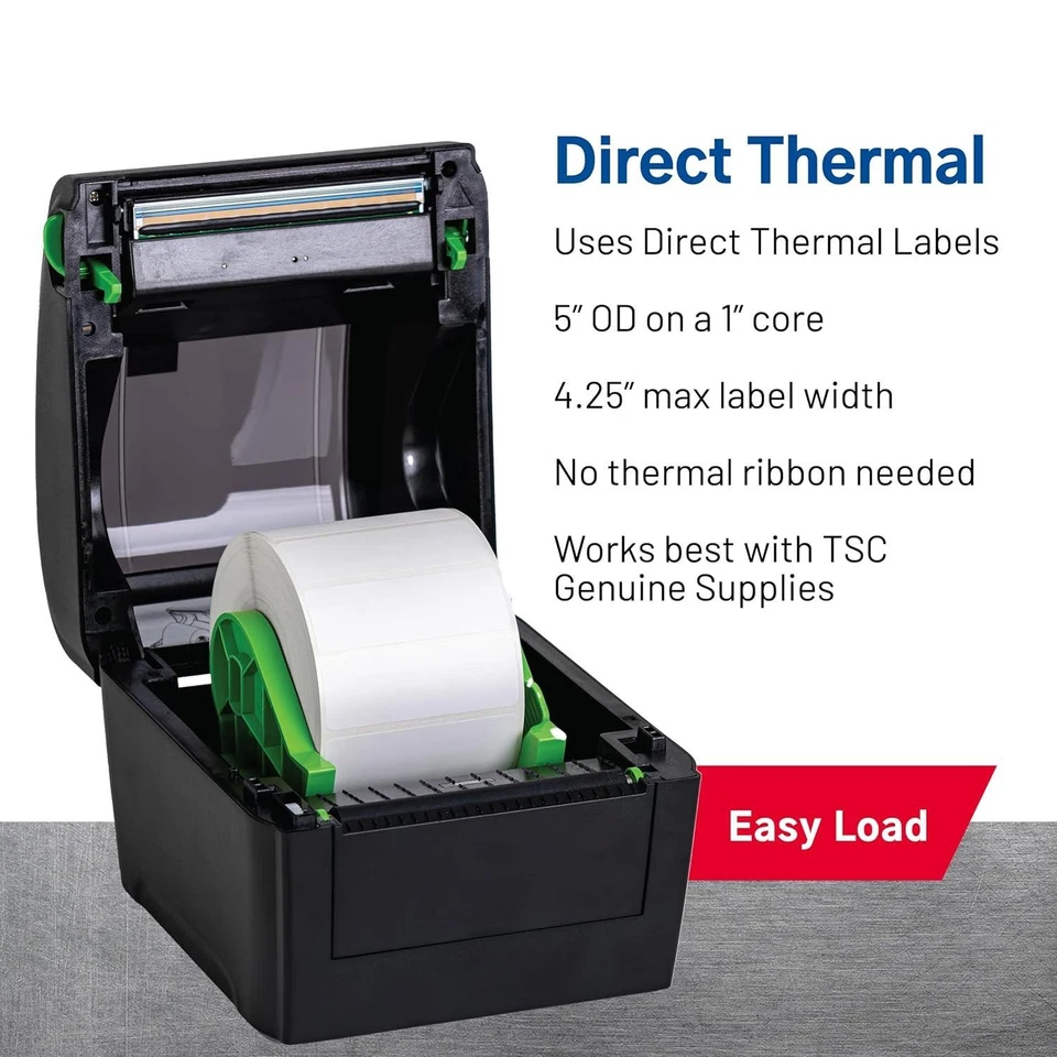 Label Printer TSC -DA210 Desktop Direct Thermal Label Printer - Image 3 of 4