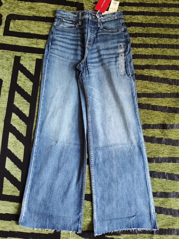 Women's Lucky Brand Jeans 6/28 R High Rise Wide Leg Stevie