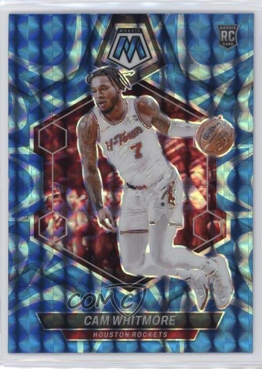 2023 Panini Mosaic Rookies Reactive Blue Prizm Cam Whitmore #217 Rookie RC 1bu3