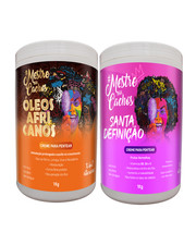 Mestre dos Cachos African Oils Santa Definition 2x1kg Curl Cream Kit