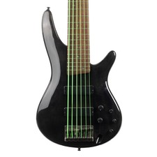 Used Ibanez SR706 6 String Bass Trans Black 2008