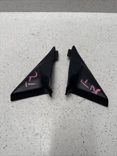 98-02 Honda Accord Front Right & Left Inner Mirror Corner Cover Trim Pair