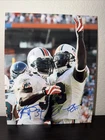 Ricky Williams Ronnie Brown Signed 8x10 Photo Autograph Miami Dolphins