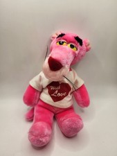 24K Company Vintage Pink Panther Valentine's Plush Toy