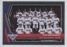 2018 Stars & Stripes Longevity Checklist Ruby USA Baseball 18U National Team 3q4