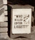 7-UP DINER SIGN & MYSTERY MURDER NEWSPAPER HEADLINE ~ 1930s PHOTO — photo 3