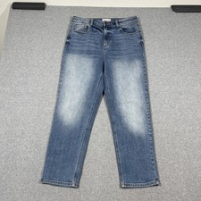 Cello Jeans Womens Sz 11 Medium Wash High Rise Straight Leg Denim WV77142S
