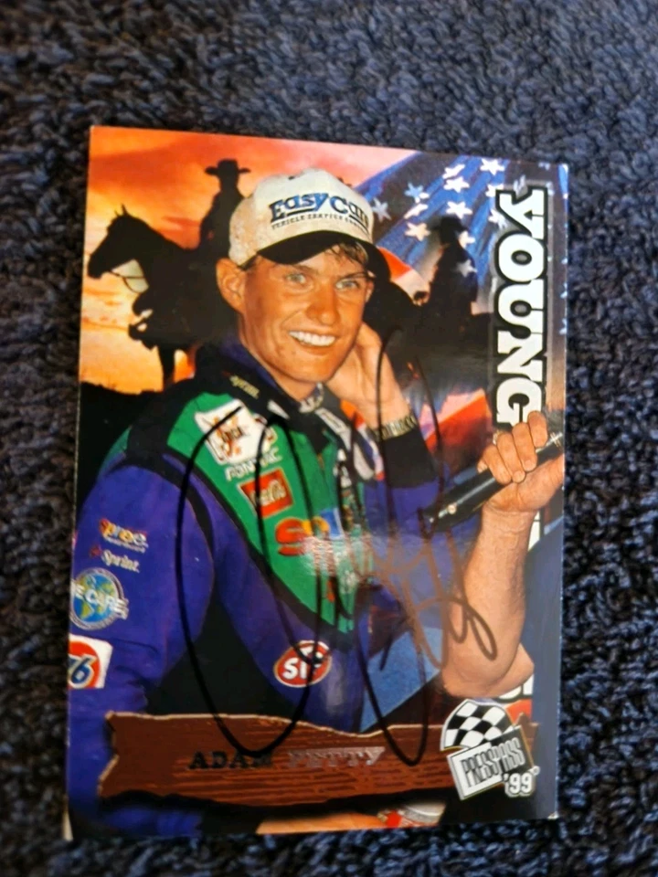 1999 PRESS PASS ADAM PETTY ROOKIE signed VINTAGE card AUTOGRAPHED JSA CERTIFIED - Image 2 of 4