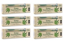 XOC Hemp Toothpaste + FREE Toothbrush | Vegan | Organic Hemp Oil - 6x 100ml 21.65 per litre