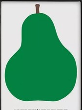 Enzo Mari Danese Milano - Due, La Pera 50x70- Stampa Serigrafica - design 1963