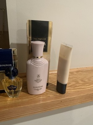 NIB Guerlain Shalimar 3pc Set EDT 1 oz+ Silky Powder 3.5 oz + Lotion 3.4 oz