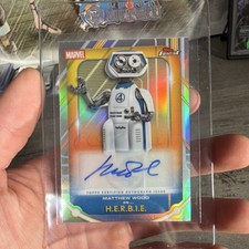 Topps Finest Fantastic Four H.E.R.B.I.E. Autograph Matthew Wood F4-MW