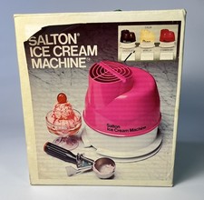 Vintage 1970s Salton Ice Cream Machine Model IC-4 In Original Box NIB USA Made